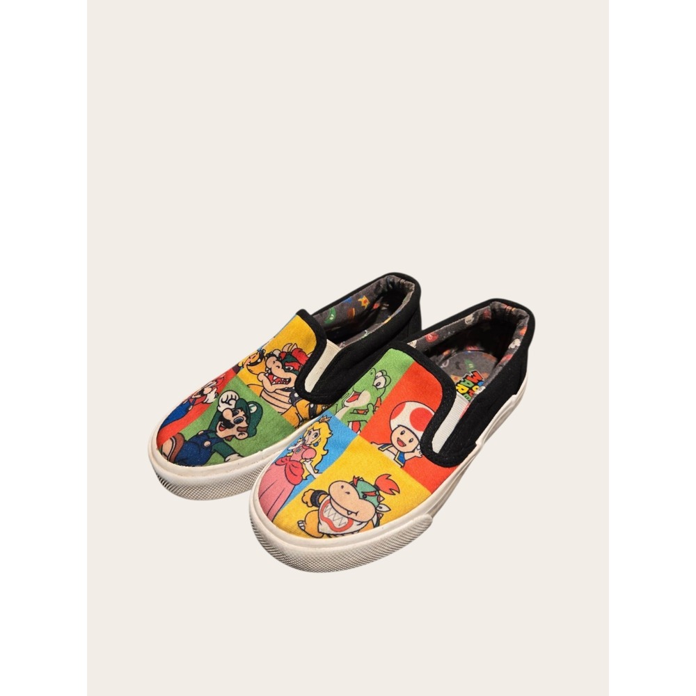 Nintendo Super Mario Bros Slip on Shoes Size Kids 13
